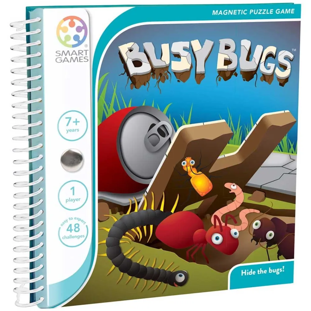 SmartGames Busy Bugs Magnetiskt Resespel| Knep & Knåp