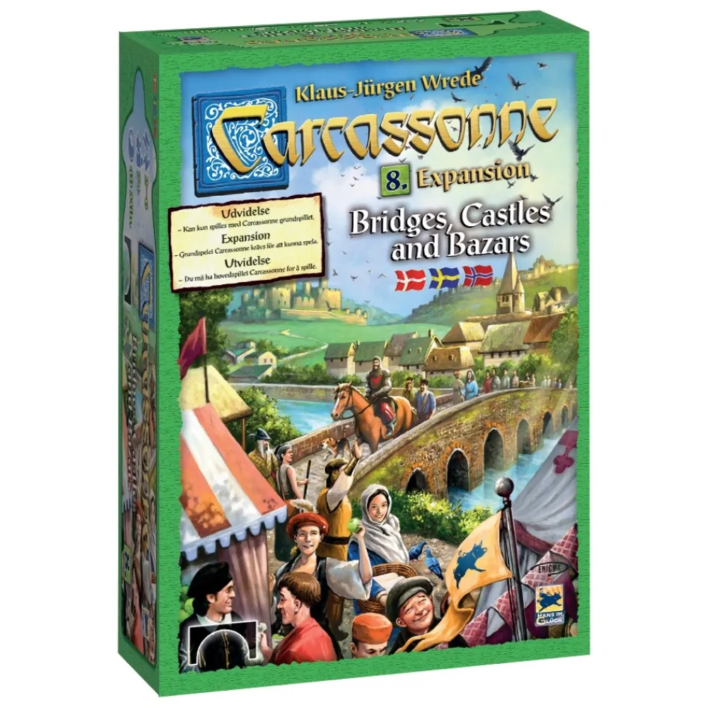 Sale Rio Grande Games Carcassonne: Bridges, Castles, & Bazaars (Exp.) (Swe.)