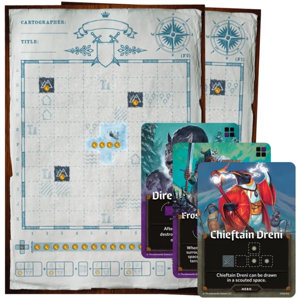 Cheap * Cartographers: Frozen Expanse - Realm Of Frost Giants (Exp.)