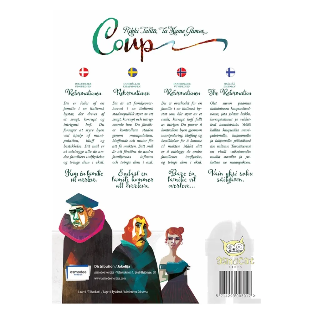 Indie Boards and Cards Coup (Swe)| Kortspel