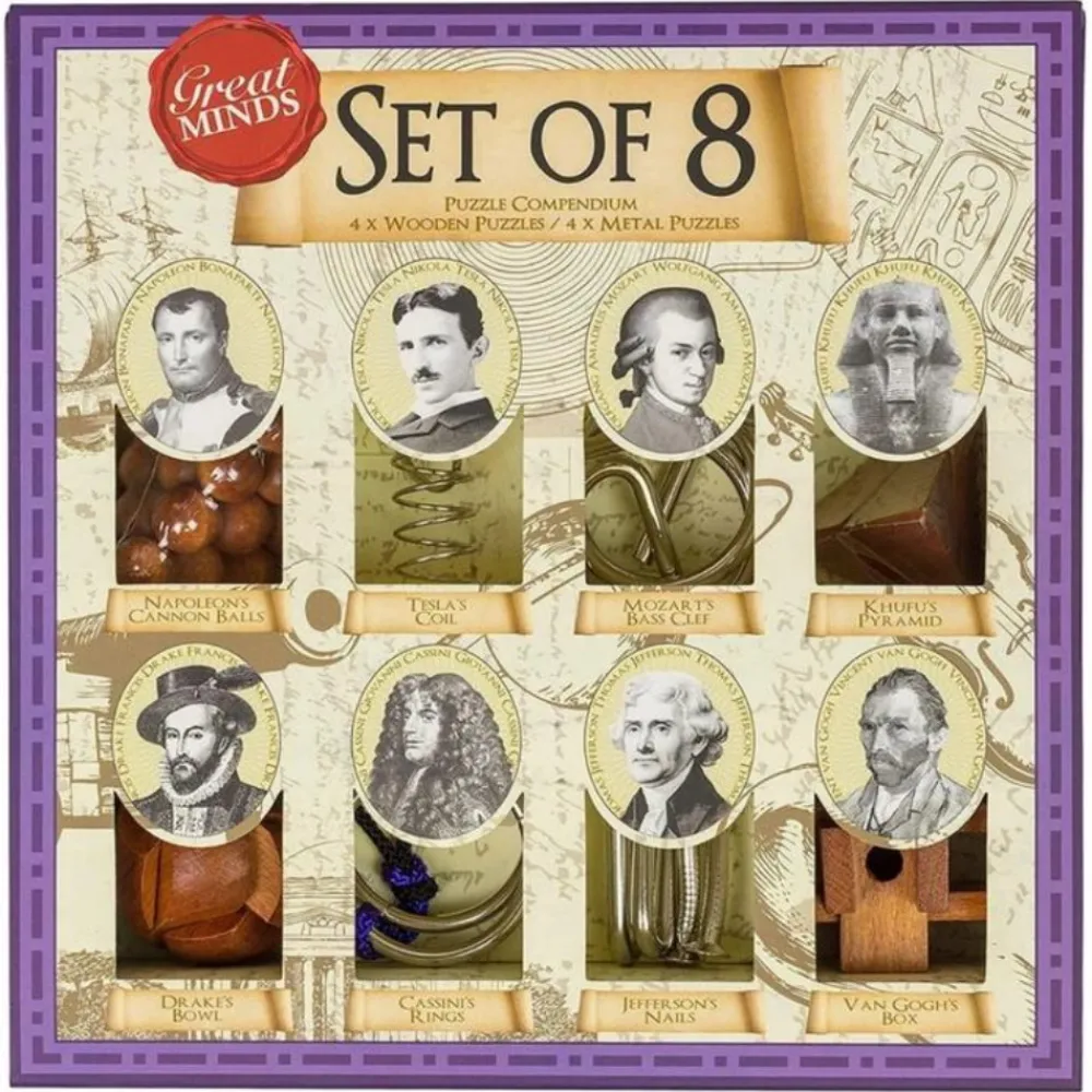 Professor Puzzle Great Minds: 8-Pack| Knep & Knåp