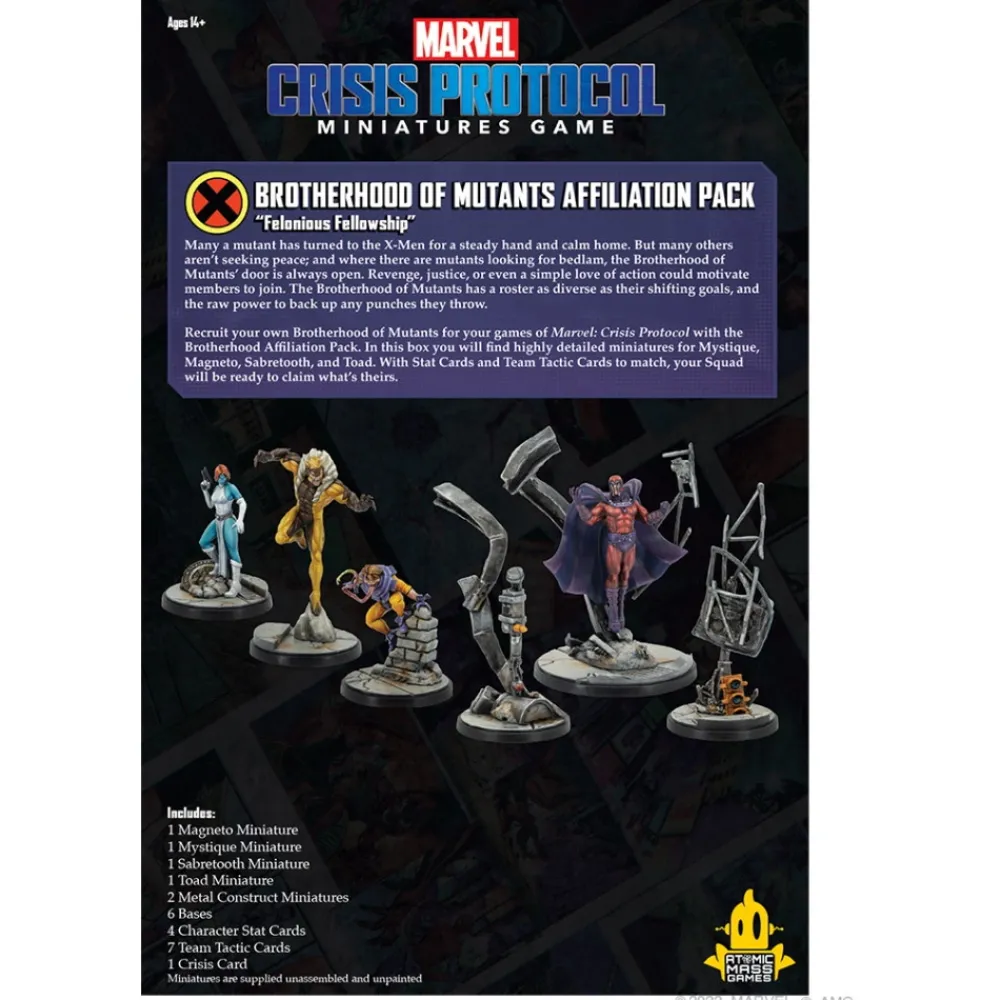 Hot Atomic Mass Games Marvel: Crisis Protocol - Brotherhood Of Mutants Affiliation Pack (Exp.)