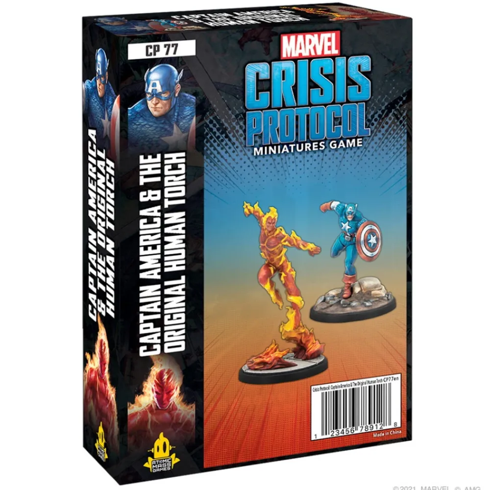 Online Atomic Mass Games Marvel: Crisis Protocol - Captain America And Original Human Torch (Exp.)