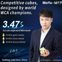 MoYu Huameng Ys3M Magnetic Stickerless 3X3| Knep & Knåp