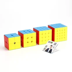 MoYu Meilong Stickerless - 4 Cube Box Set| Knep & Knåp
