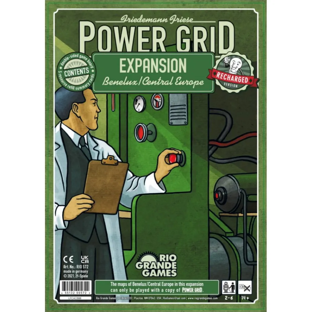 Sale Rio Grande Games Power Grid Recharged: Benelux / Central Europe (Exp.)