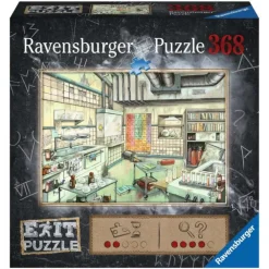 Ravensburger Pussel: Escape The Laboratory 368 Bitar| Knep & Knåp
