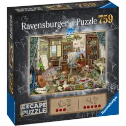 Ravensburger Pussel: Escape Artist''S Studio 759 Bitar| Knep & Knåp