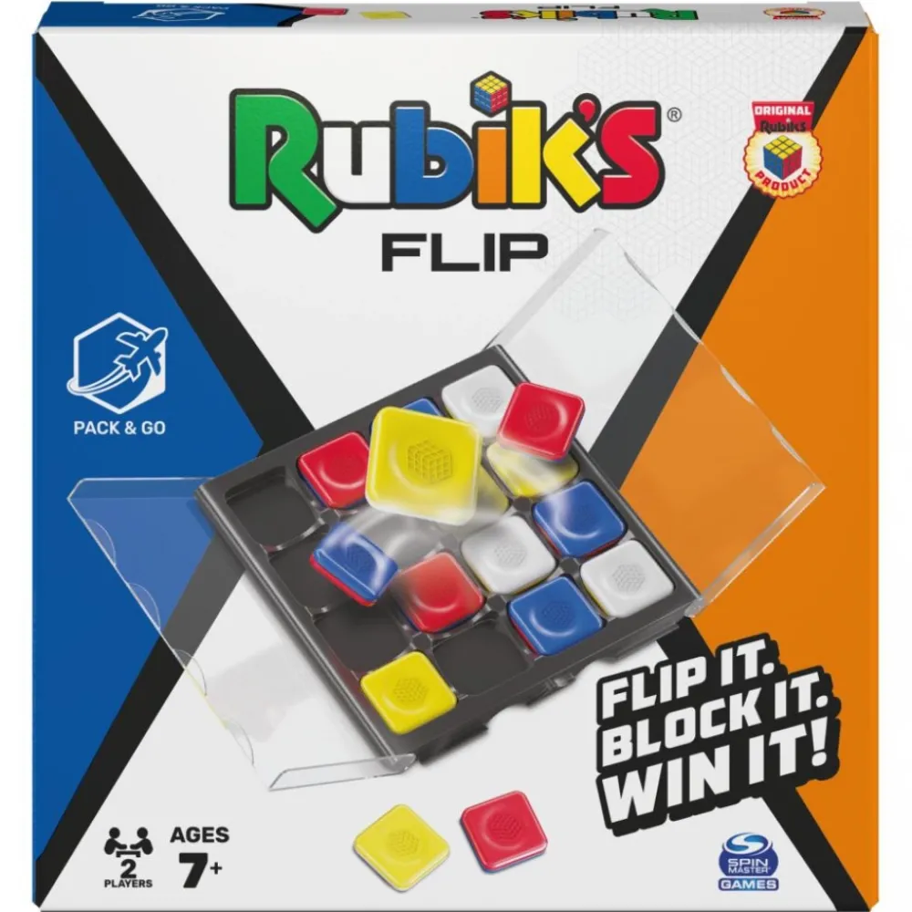 Rubiks Flip - Pack & Go Resespel (Swe)| Knep & Knåp