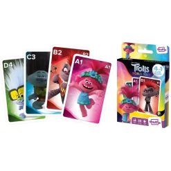 Cartamundi (övrigt) Shuffle - Kortspel Trolls World Tour 4 I 1| Kortspel