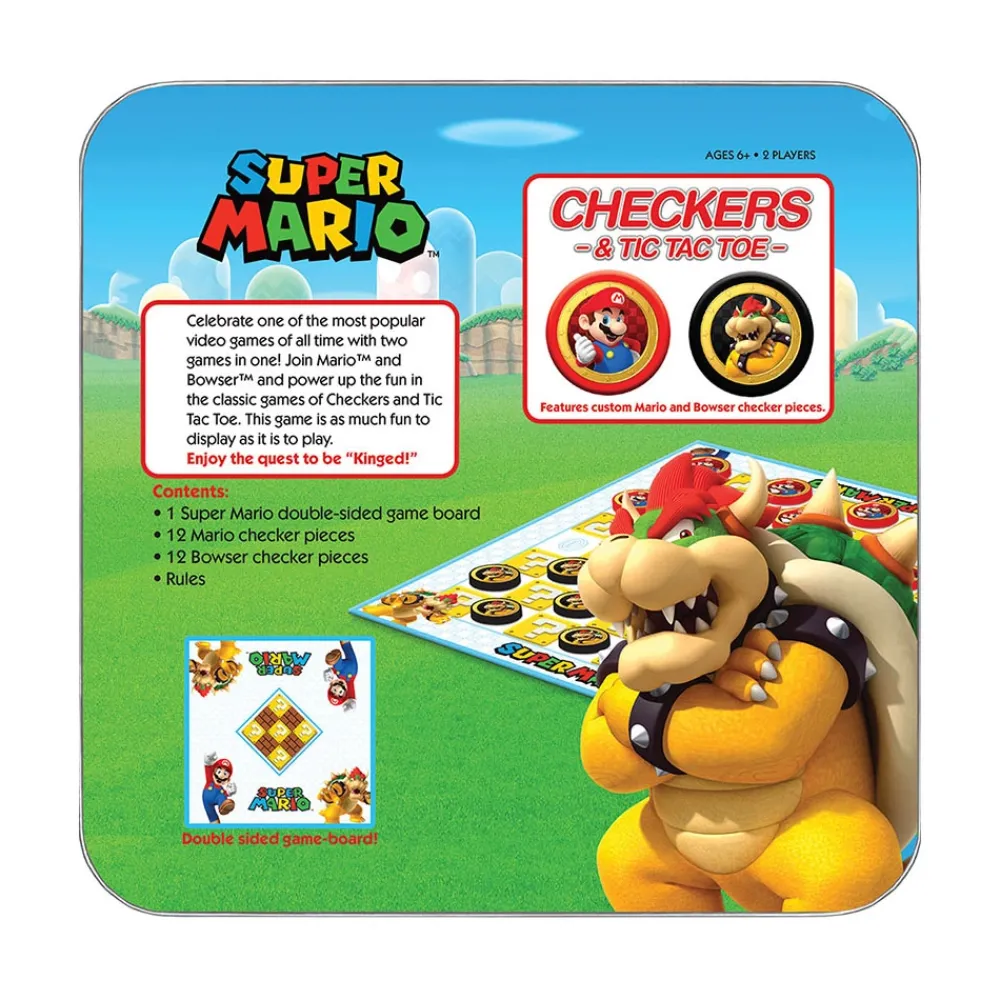 Usaopoly Super Mario Damspel - Bowser| Klassiska