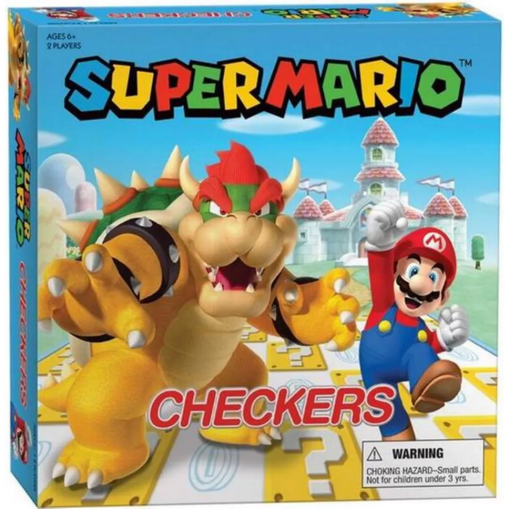 Usaopoly Super Mario Damspel (Eng)| Klassiska