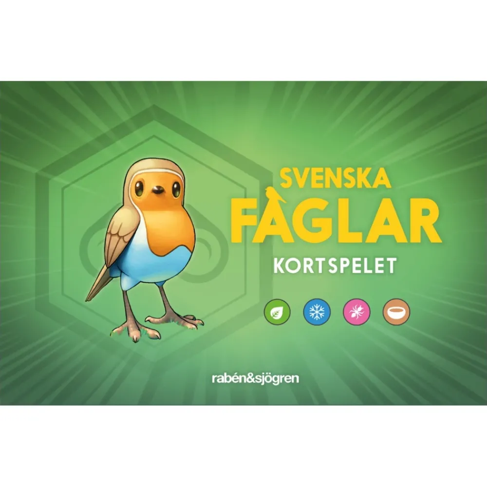 Rabén Sjögren Svenska Faglar - Kortspelet| Familjespel