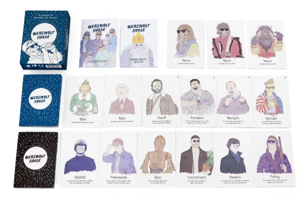 Ninja Print Werewolf House| Kortspel